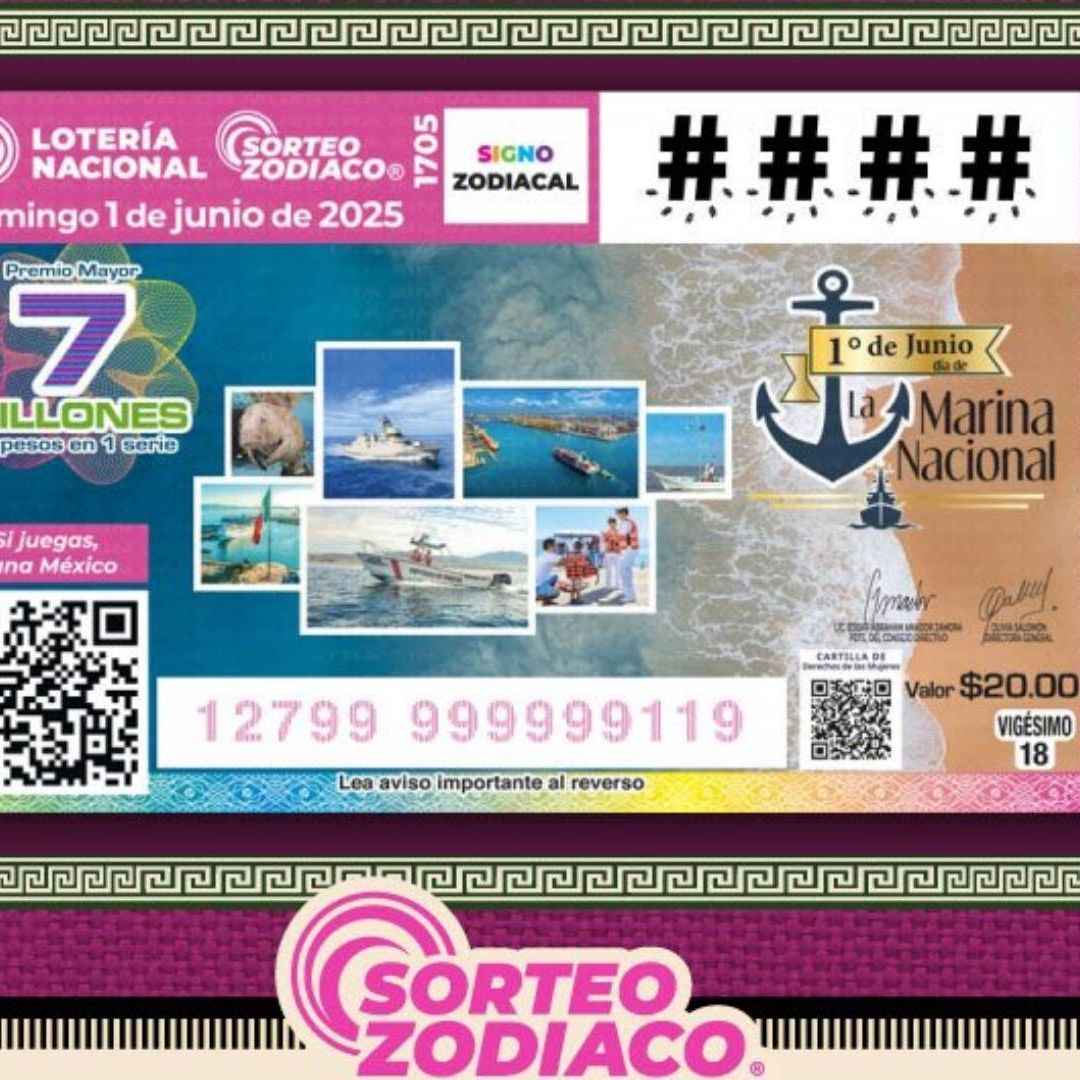 Resultados Lotería Nacional hoy 1 de junio 2025 lista de números ganadores Sorteo Zodiaco 1705