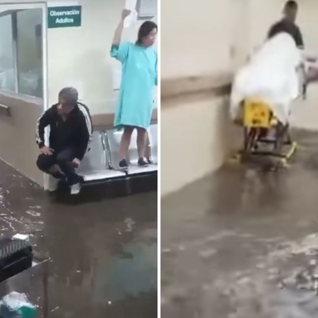 VIDEO: Clínica 53 del IMSS se Inunda con Aguas Negras por Fuertes Lluvias en el Edomex