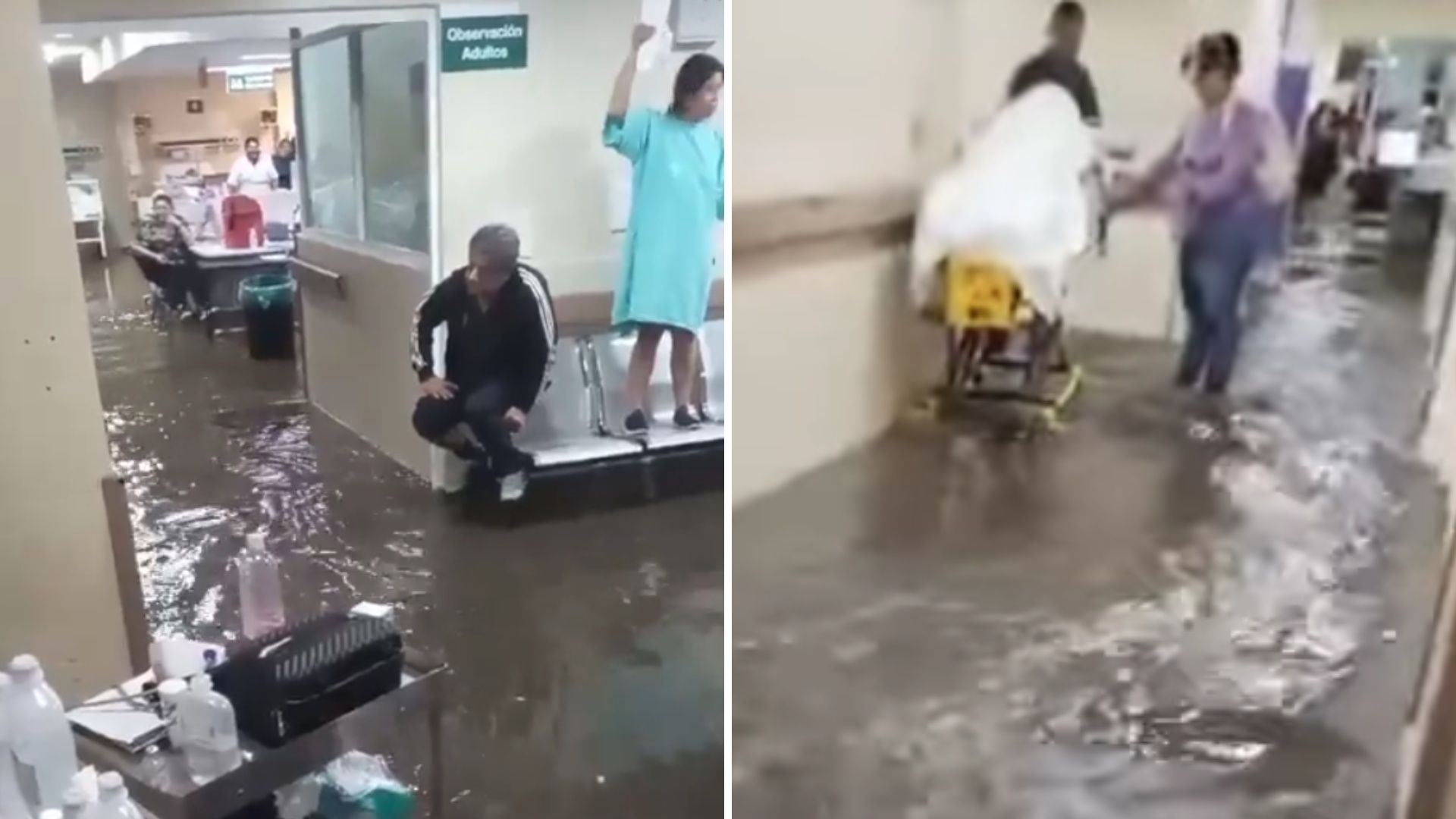 VIDEO: Clínica 53 del IMSS se Inunda con Aguas Negras por Fuertes Lluvias en el Edomex
