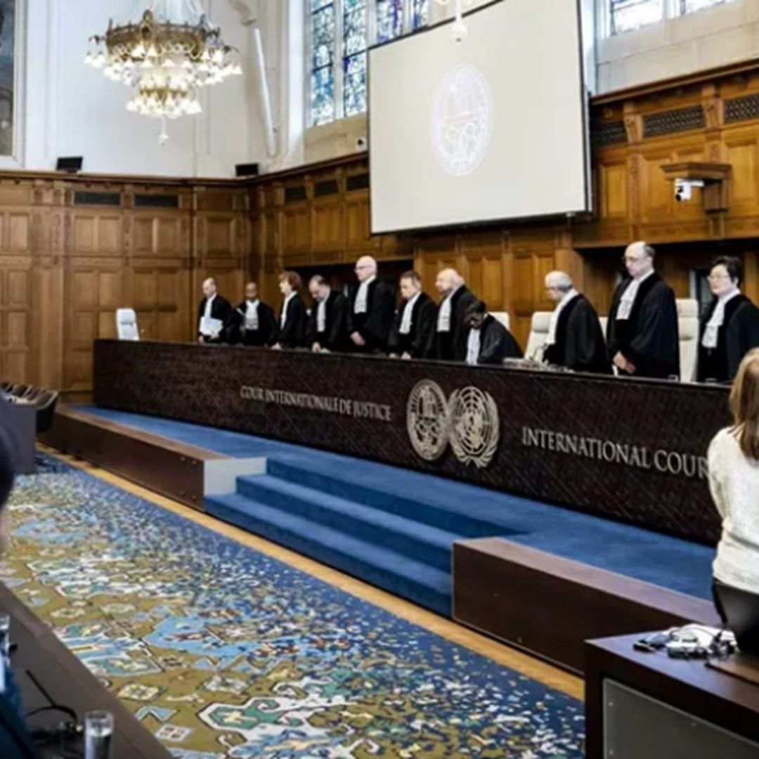 Corte Internacional de Justicia, durante la audiencia por el caso de la irrupción en la embajada de México en Quito
