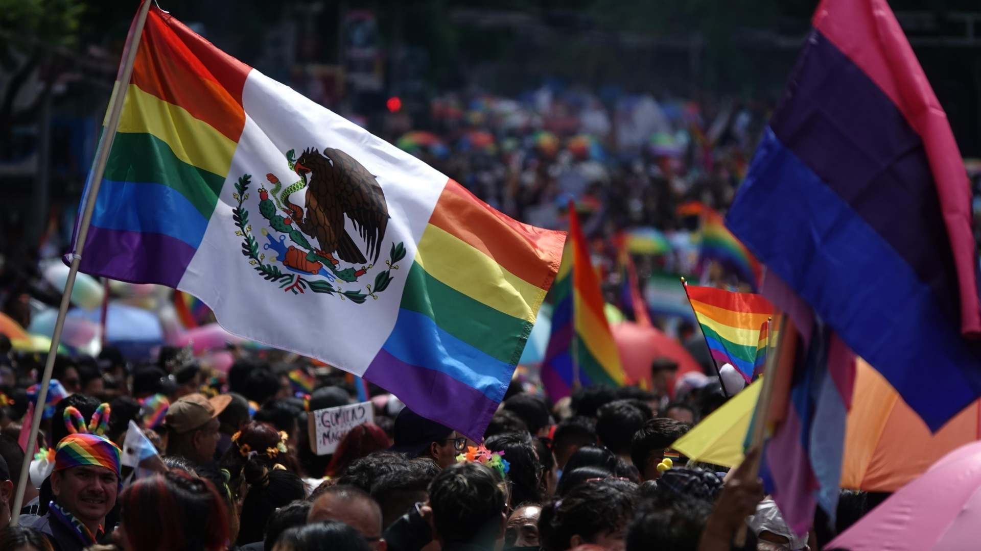 Marcha LGBT en Ciudad de México en junio de 2024