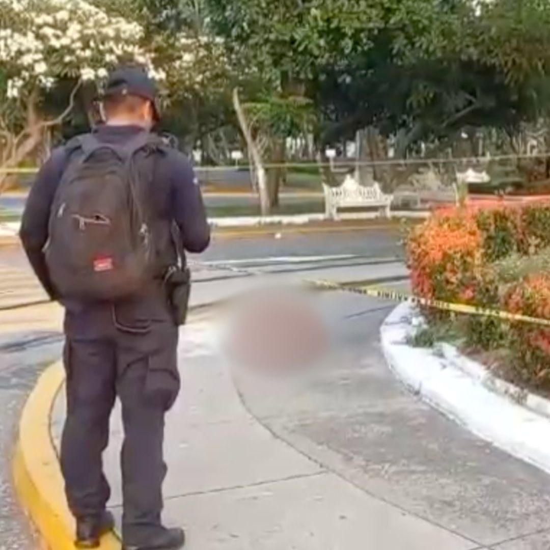 Hombre muerto en el Centro de Veracruz