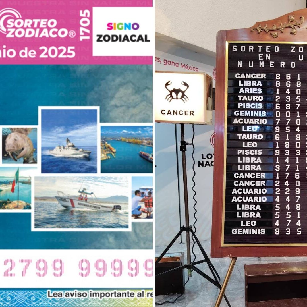 Consulta la mascarilla y los lugares donde salieron los boletos ganadores de los premios del Sorteo Zodiaco de la Lotería Nacional 1 de junio