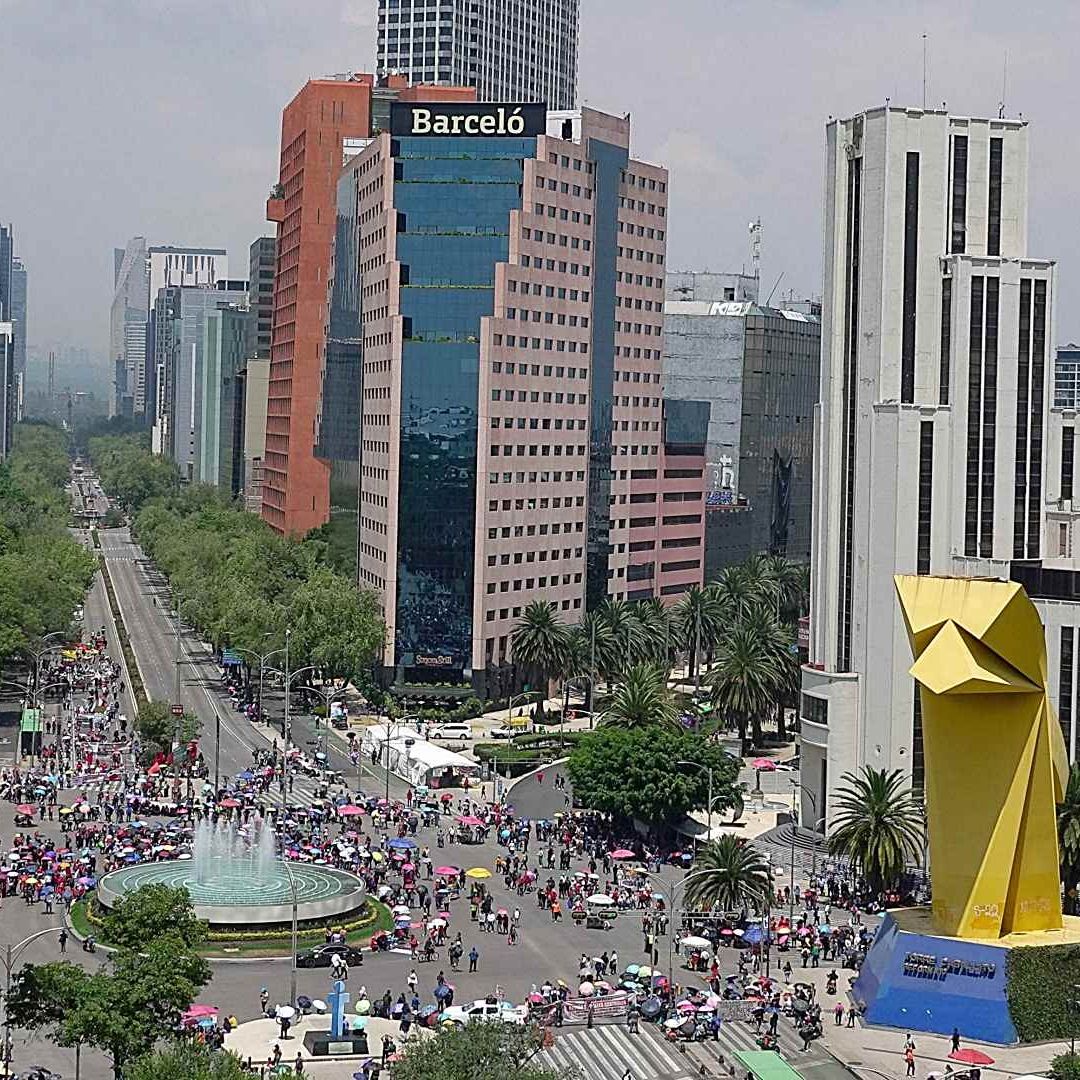 Mitin de la CNTE en la Ciudad de México