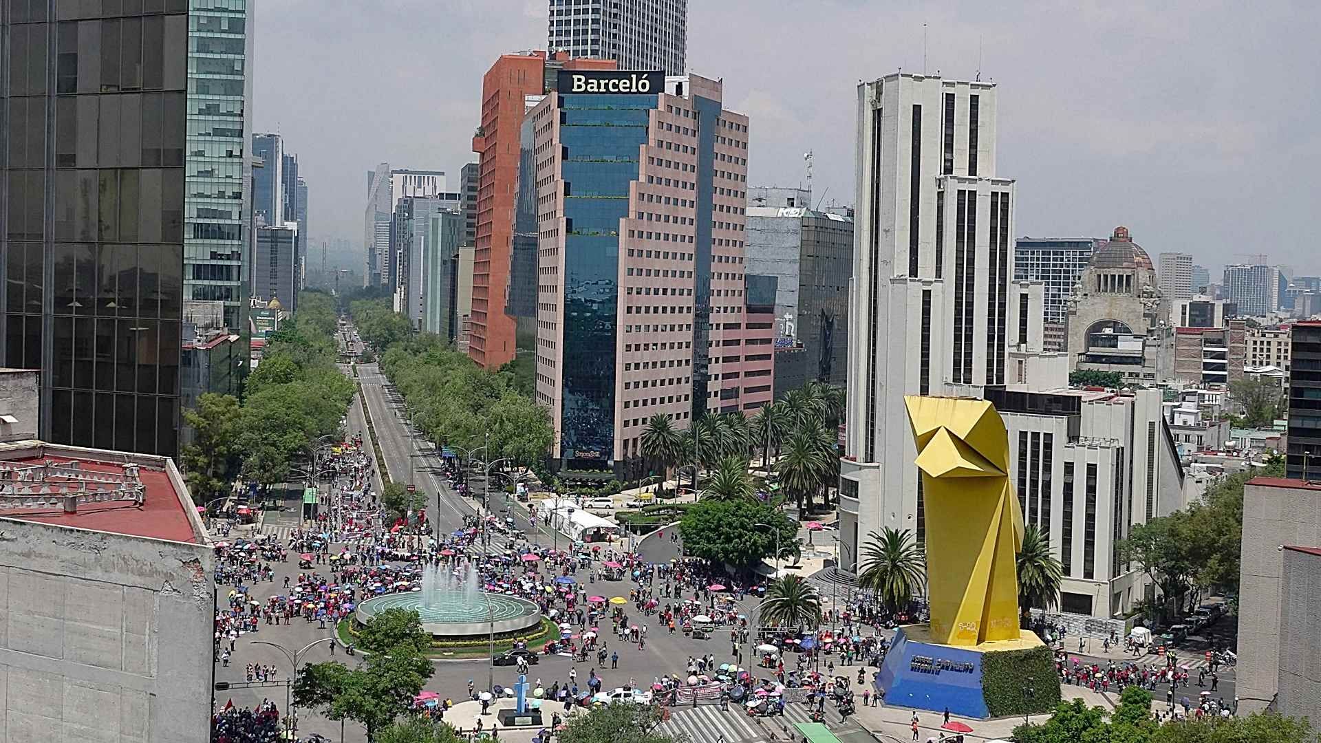 Mitin de la CNTE en la Ciudad de México