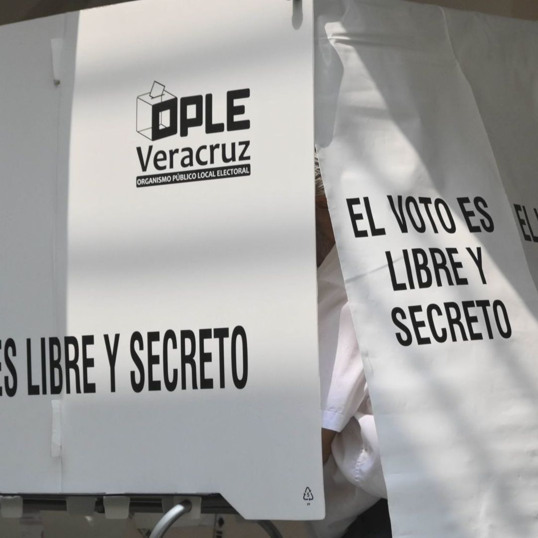Mampara para elecciones 2025 en Veracruz