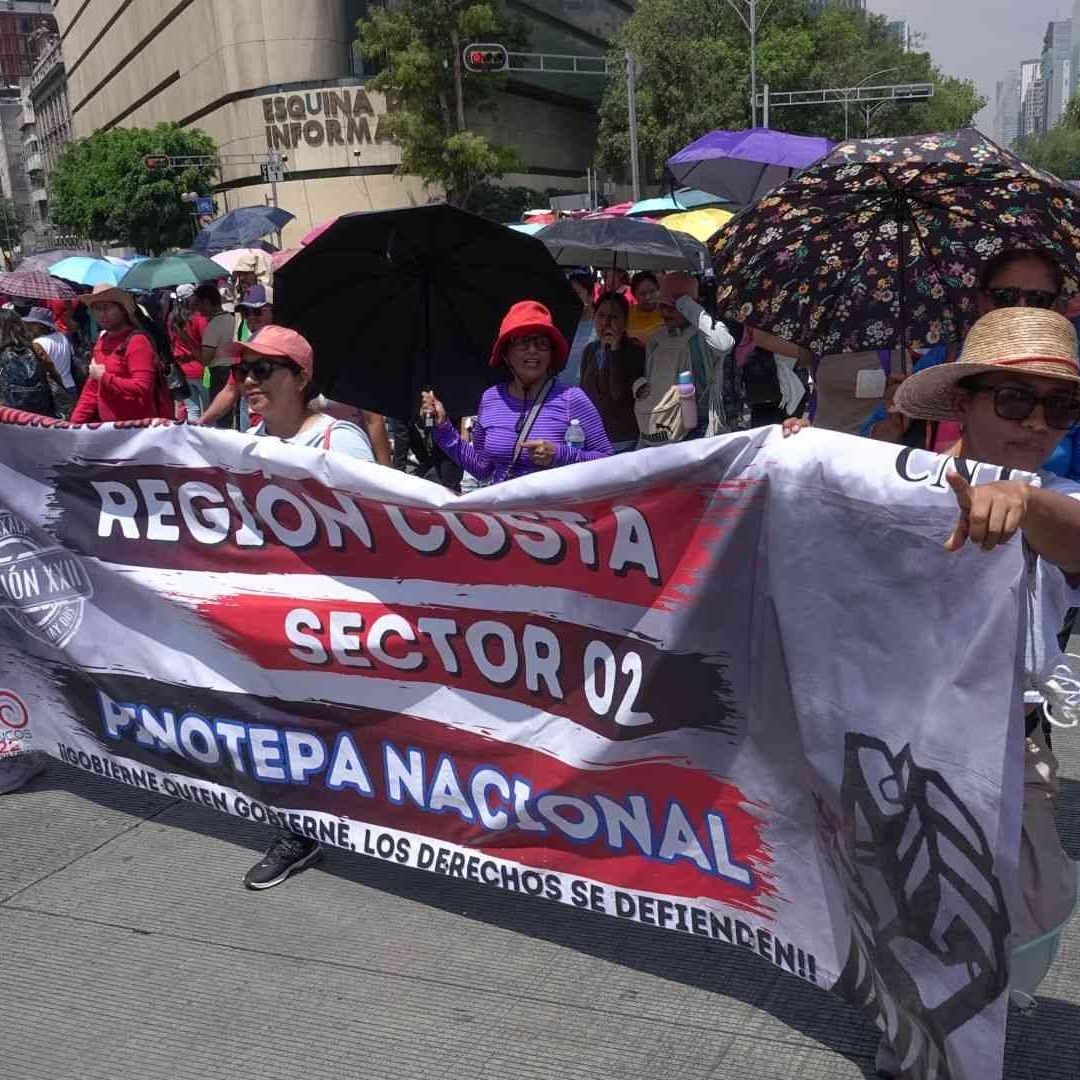 Protesta de la CNTE en la CDMX