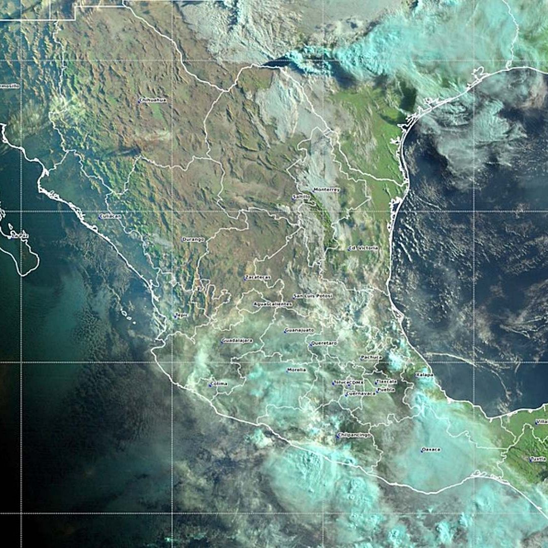 Imagen de satélite muestra fenómenos meteorológicos