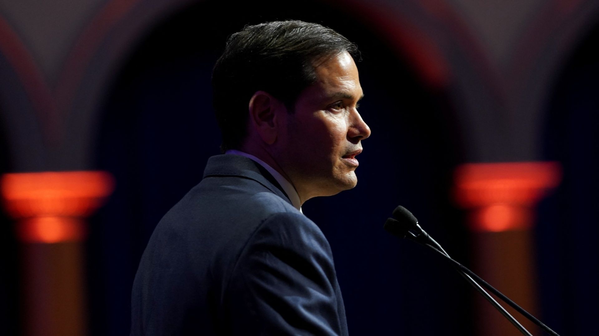 Marco Rubio durante evento en Estados Unidos