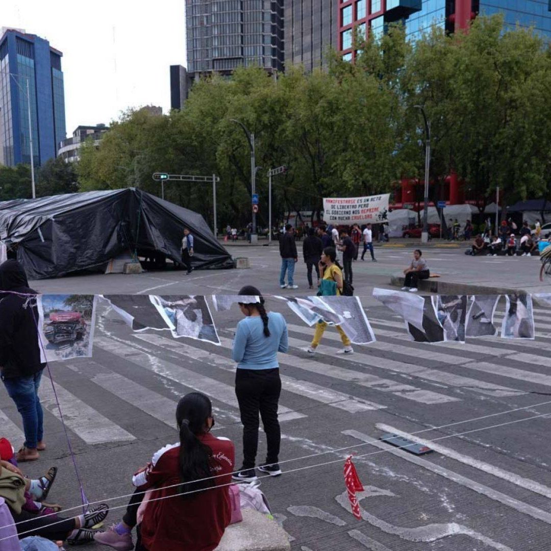 Bloqueo en Insurgentes y Reforma, CDMX