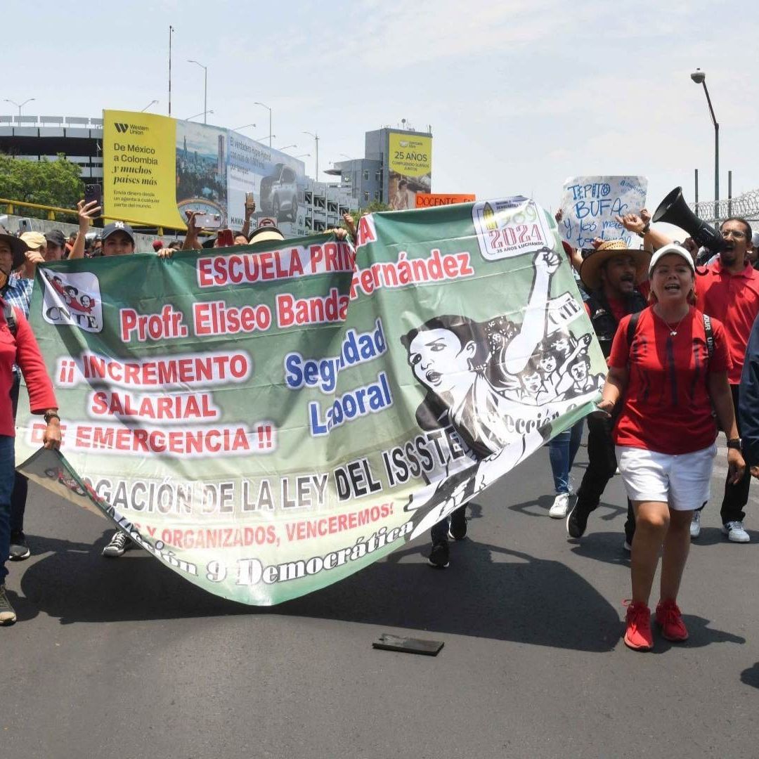 Maestros de la CNTE realizan protestas en diferentes puntos de la CDMX