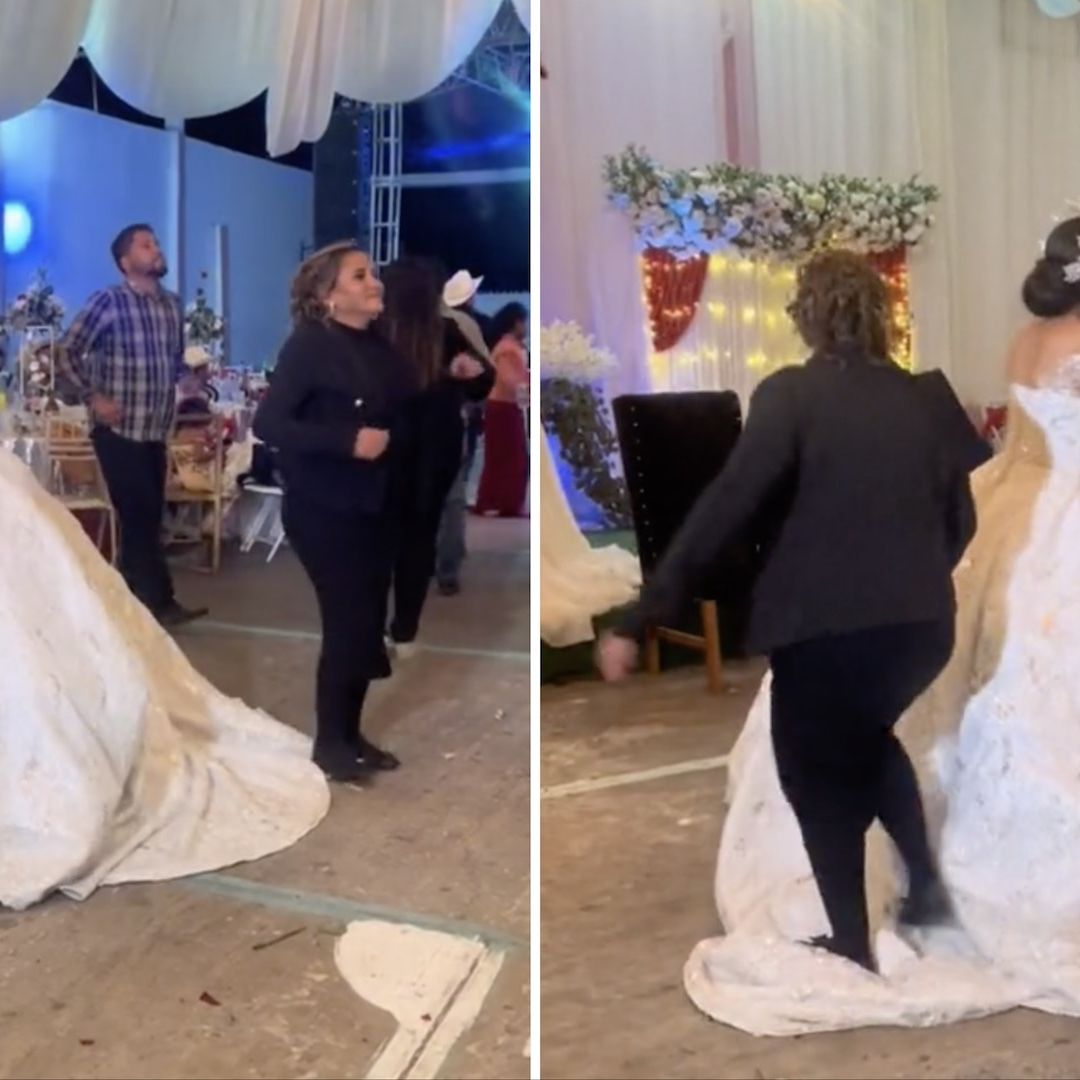 Tía envidiosa arruinó vestido de novia