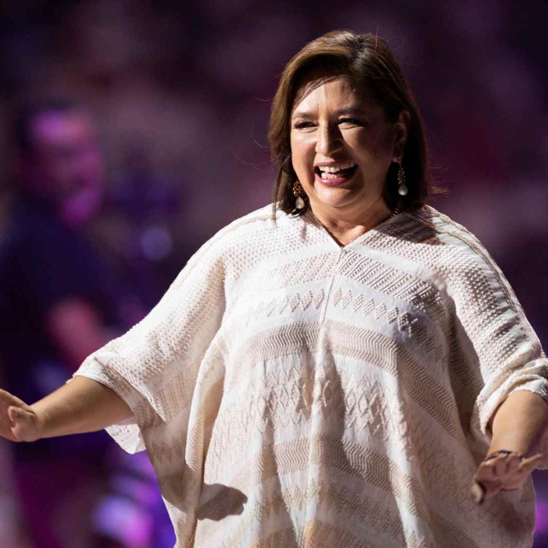 Xóchitl Gálvez candidata del PAN PRI y PRD, en el cierre de su campaña en la Arena Monterrey.