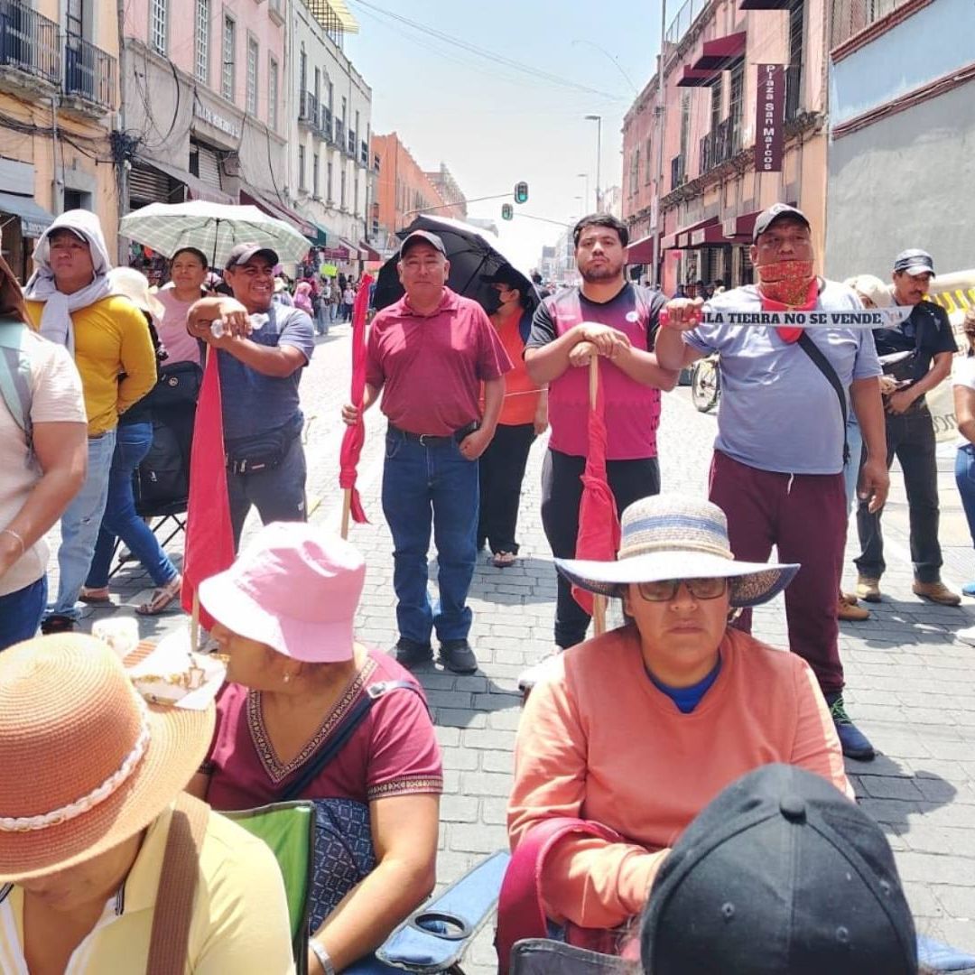 Integrantes de la CETEG en movilización el 5 de junio de 2025