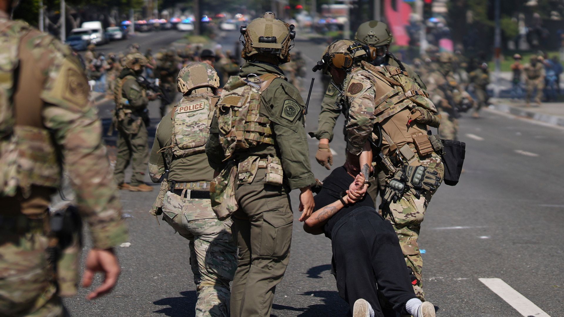 Protestas en Los Ángeles.
