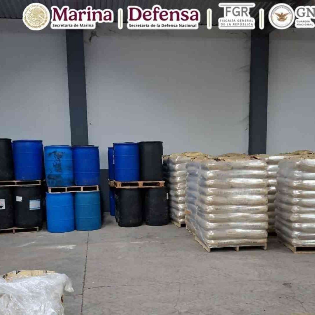 Metanfetamina asegurada en Michoacán