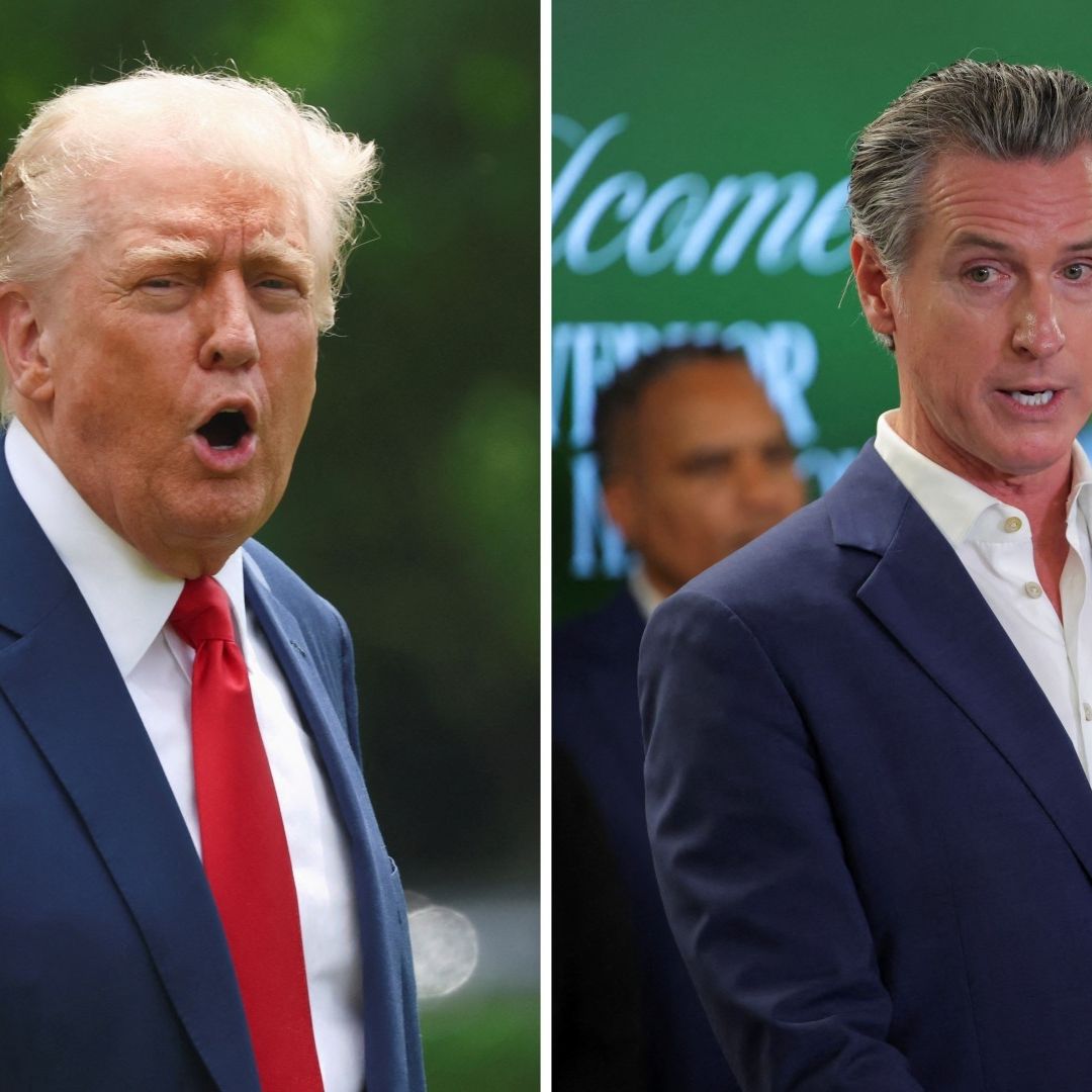 Donald Trump arremete contra Gavin Newsom, gobernador de California