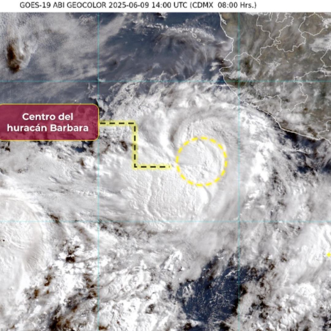 Huracán Bárbara: alerta en estados del Pacífico