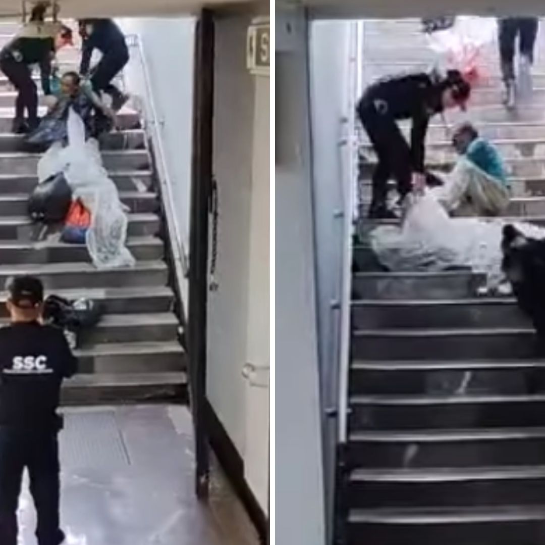 VIDEO: Policías Arrastran a Indigente para Sacarlo del Metro CDMX