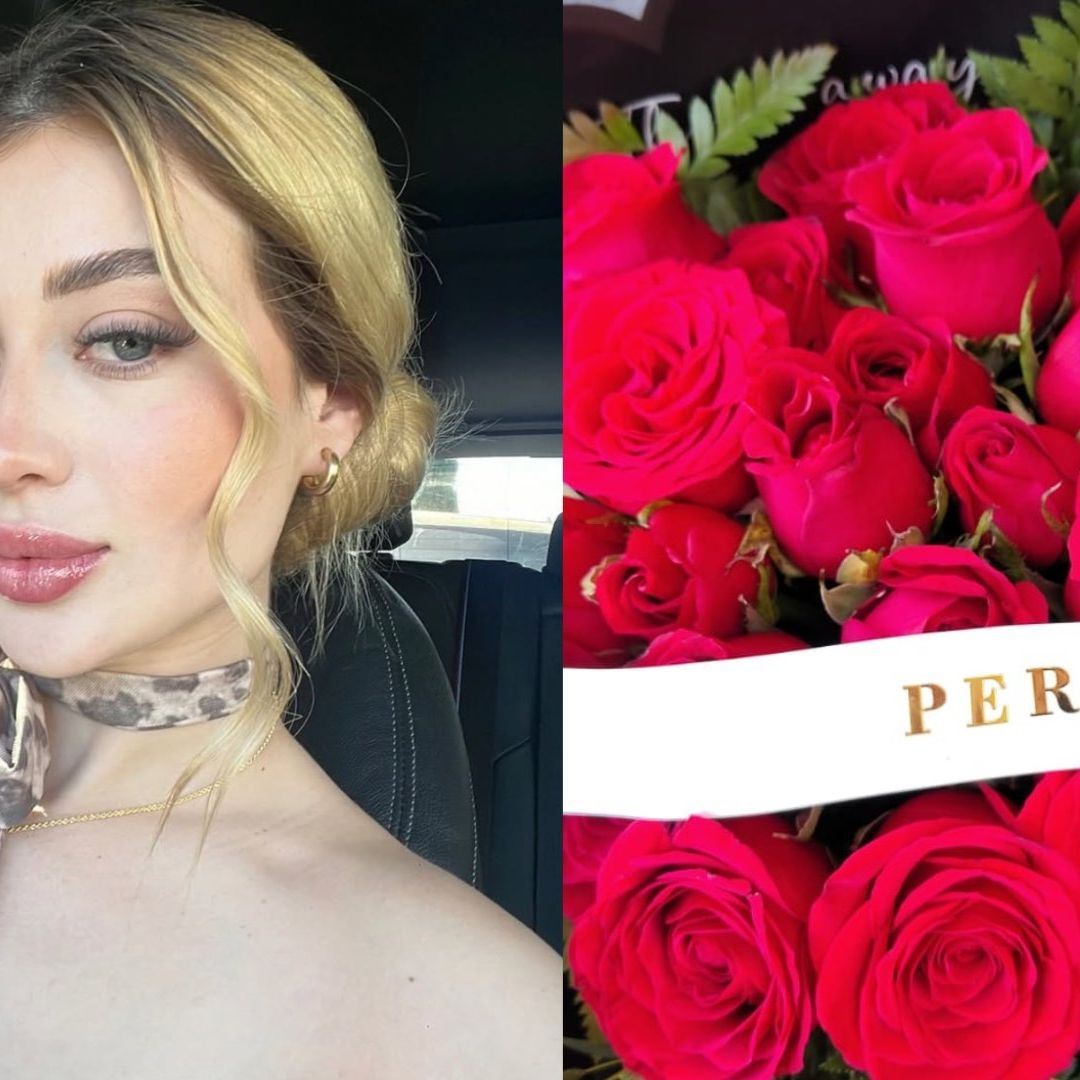 Identifican el nombre de la persona que envío las flores al salón de Valeria Márquez