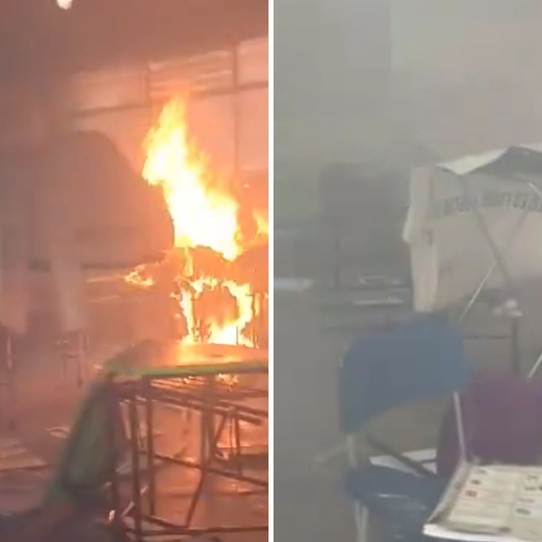 Sujetos Roban Urna e Incendian Casilla en Cuautitlán Izcalli