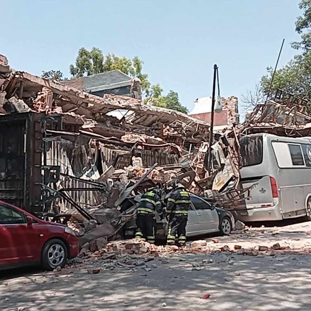 Se derrumbó el centro de espectáculos El Patio