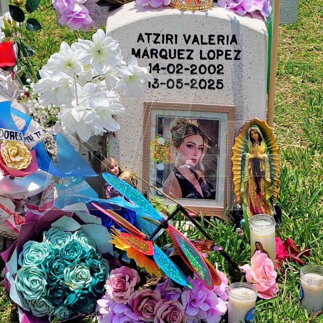 Así Luce la Tumba de Valeria Márquez a un Mes de su Asesinato