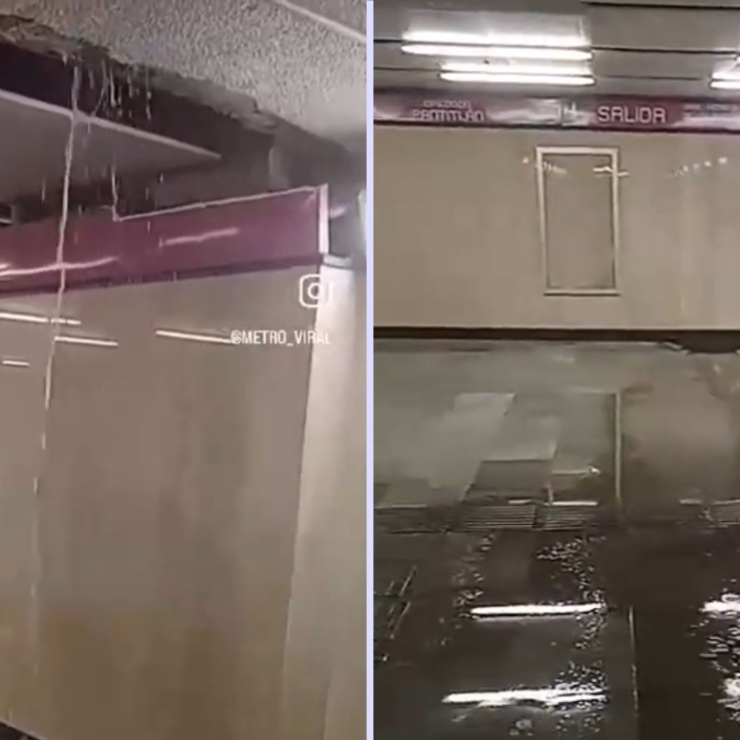 Video | Todavía No Abre y Captan Filtración de Agua en Estación Juanacatlán del Metro CDMX