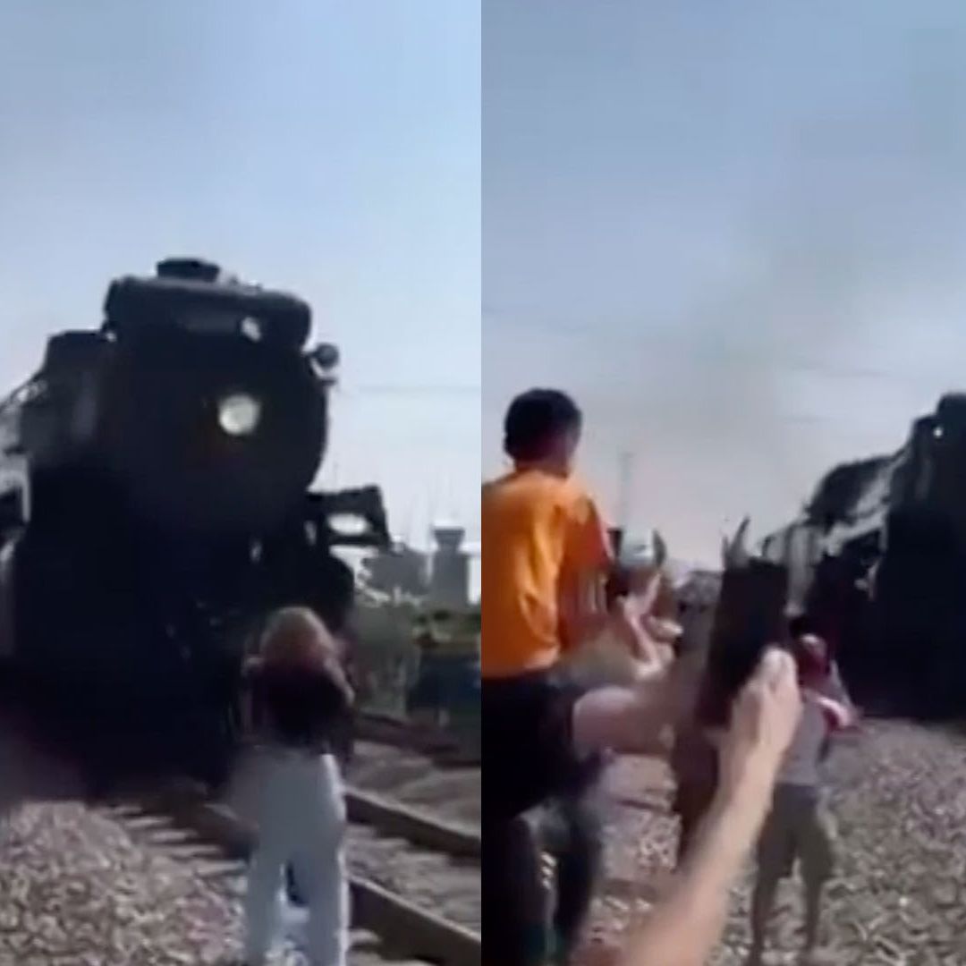 Una mujer estuvo a punto de morir cuando intentaba tomarle una foto al tren "La Emperatriz" en Ramos Arizpe, Coahuila.