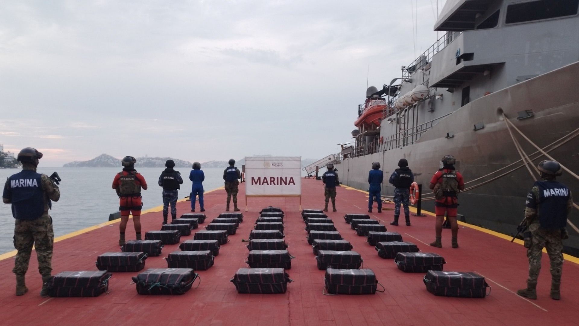 La cocaína fue decomisada en costas de Guerrero