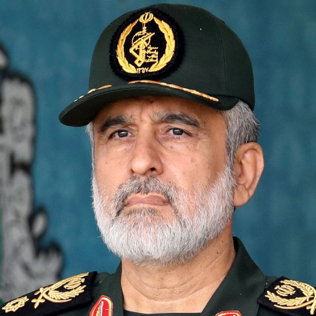 Amir Ali Hajizadeh durante desfile militar en Teherán