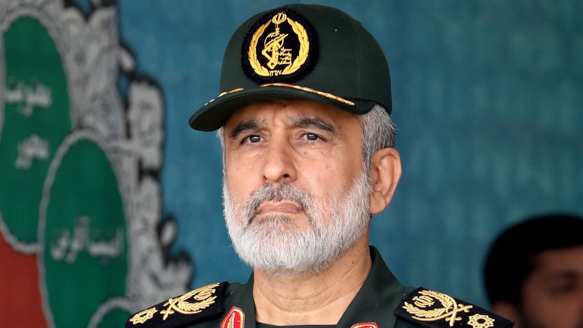 Amir Ali Hajizadeh durante desfile militar en Teherán