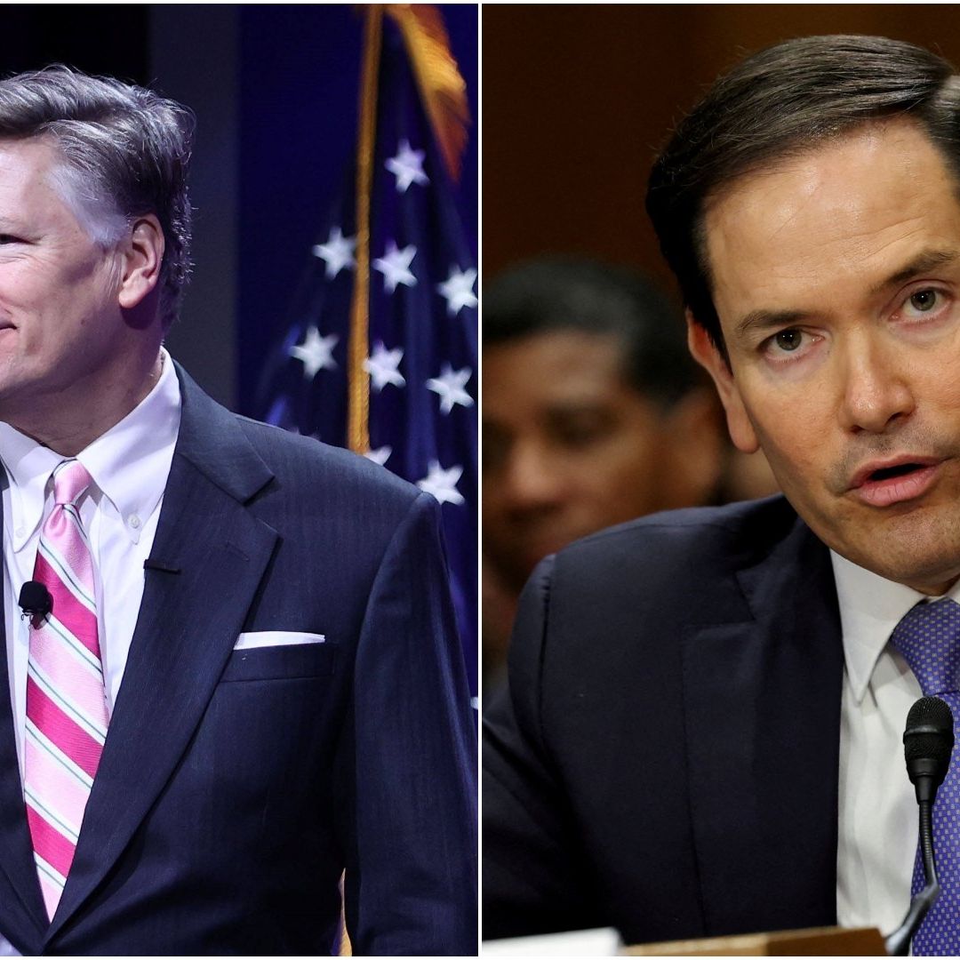 Christopher Landau, subsecretario de Estado, y Marco Rubio, secretario de Estado de Estados Unidos