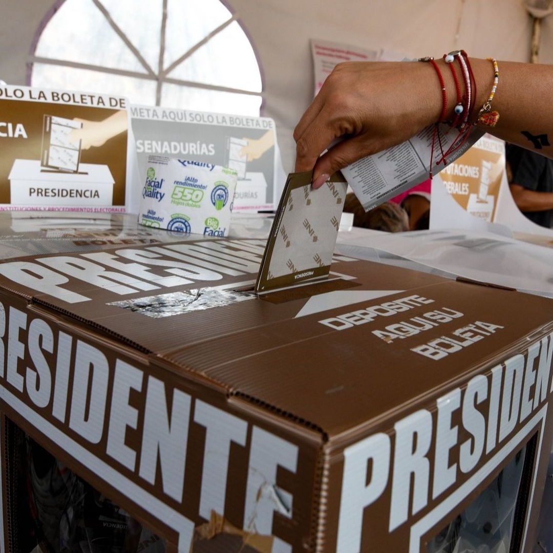 Casilla electoral instalada en Metepec, Edomex