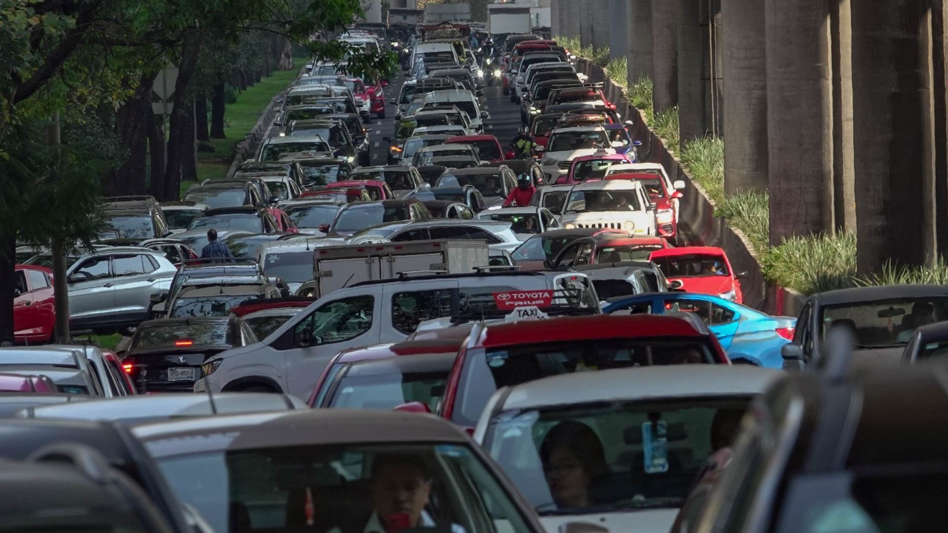 Tráfico en Periférico Sur, CDMX