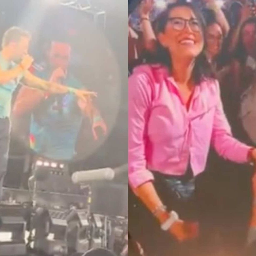 Captan pedida de mano en concierto de Coldplay