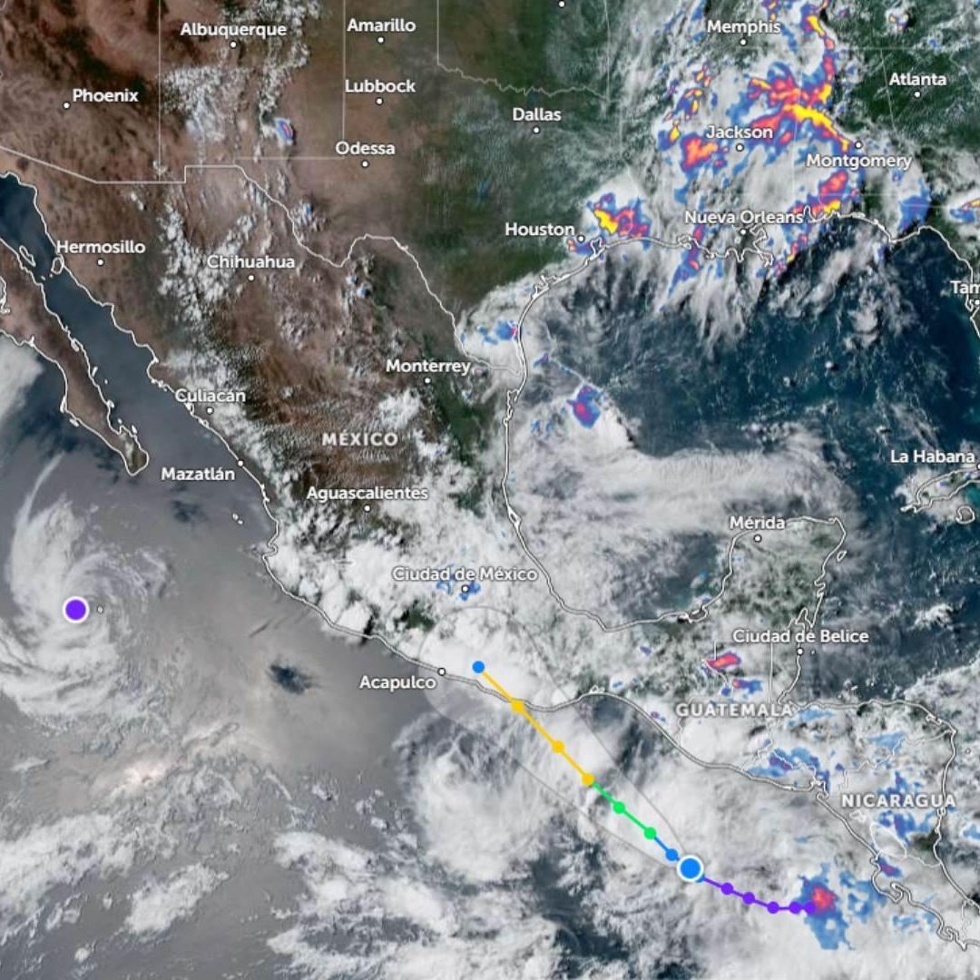 Derivado del ciclón 5-E habrá lluvias intensas, fuertes rachas de viento la tade y noche de este lunes 16 de junio.