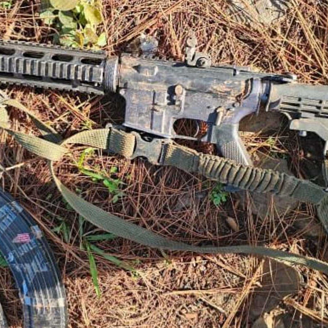 Arma de fuego decomisada luego de enfrentamiento en Uruapan