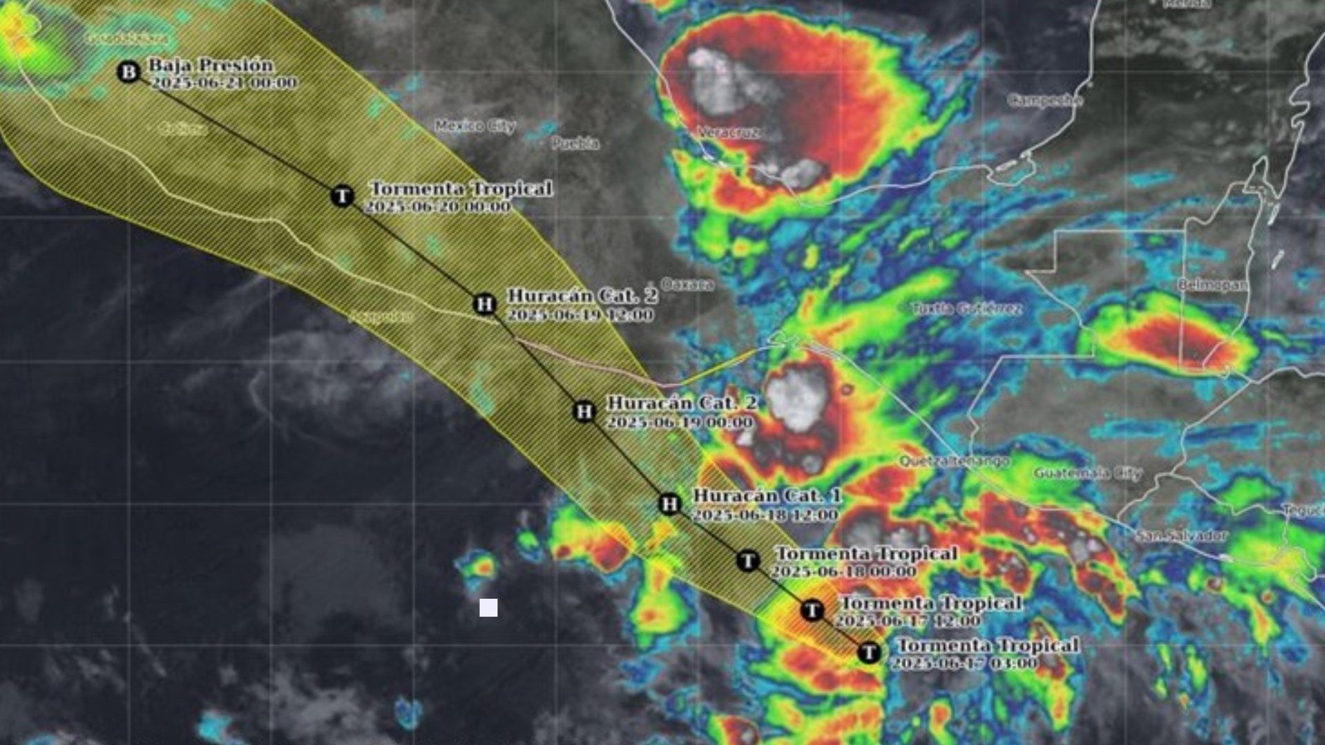 Se Forma Tormenta Tropical Erick en el Pacífico Mexicano, Informa Conagua