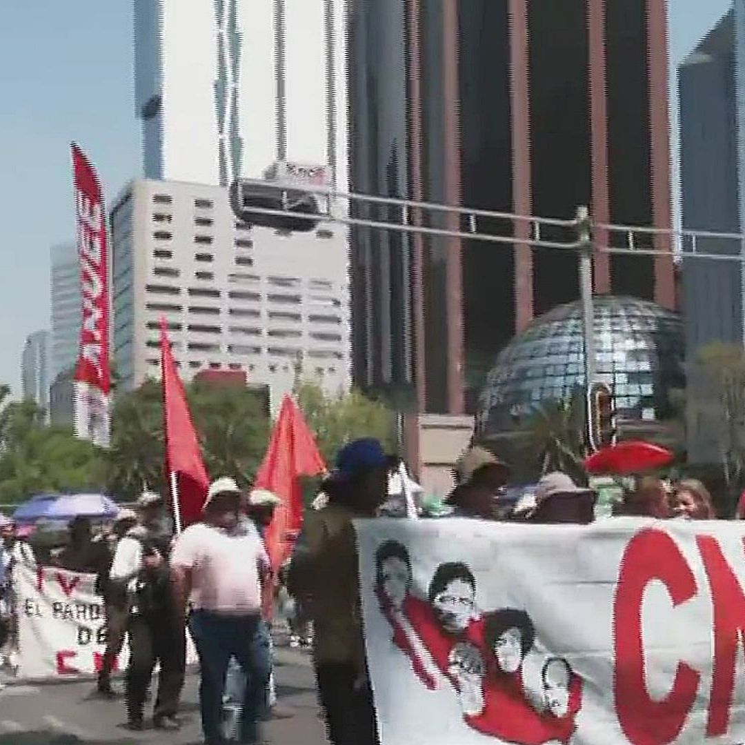 Marcha de CNTE Colapsa Otra Vez el Centro de la Ciudad de México