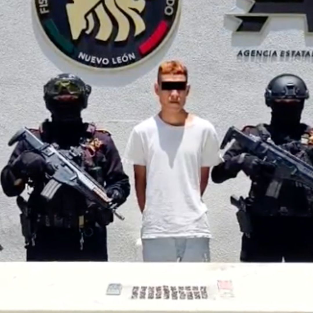 Detienen a hombre con dosis de drogas en Monterrey