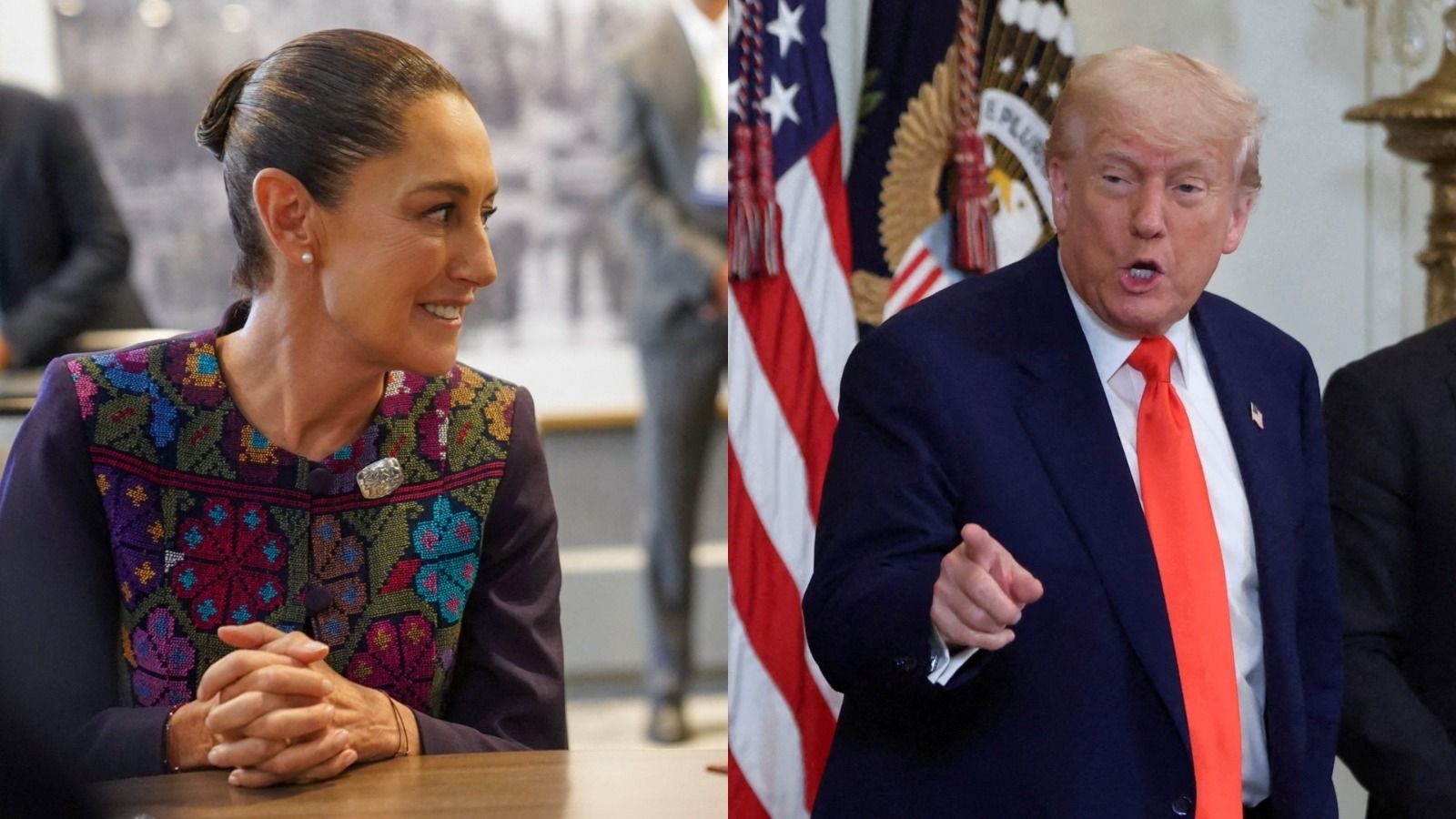 Claudia Sheinbaum Pardo y Donald Trump.