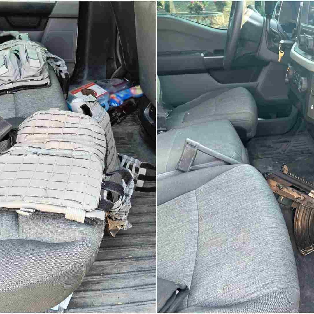 GN asegura armamento en camioneta en Guanajuato