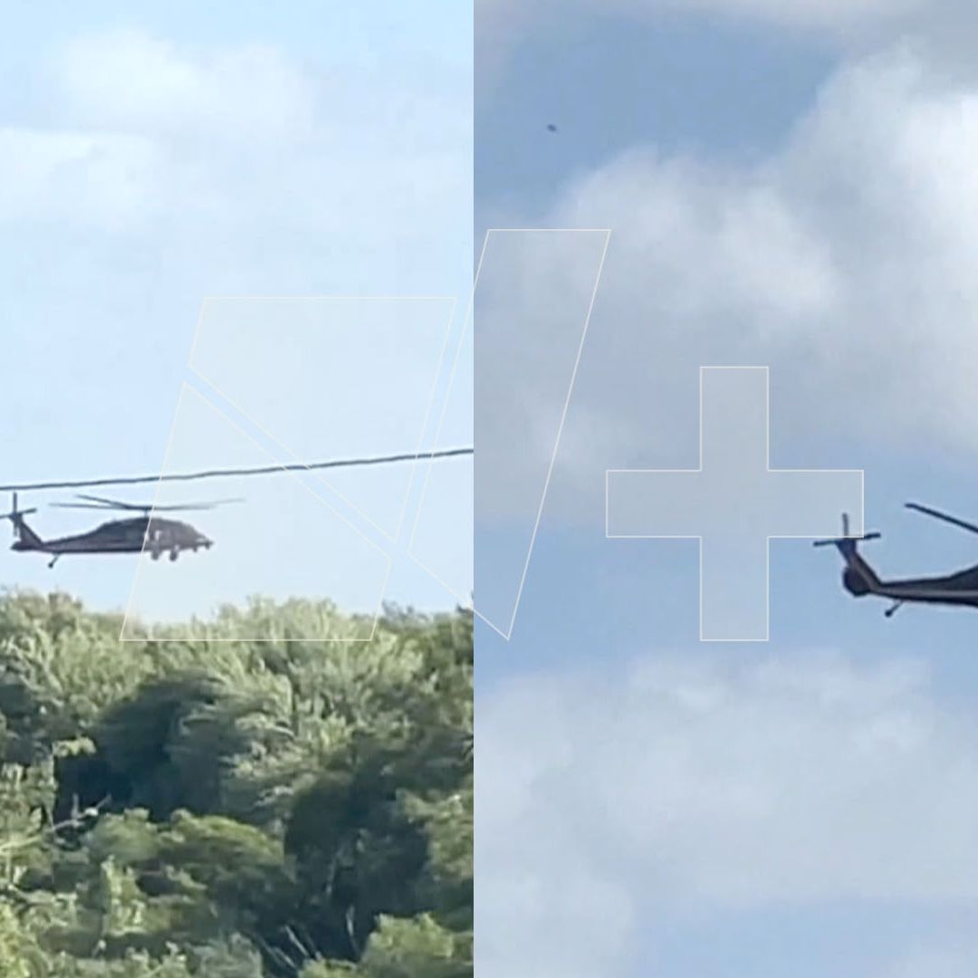 Avistan Helicóptero de la Patrulla Fronteriza Sobrevolando el Río Bravo