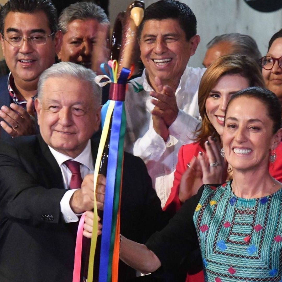 Gira AMLO-Sheinbaum se Define Hoy en Comida en Palacio Nacional