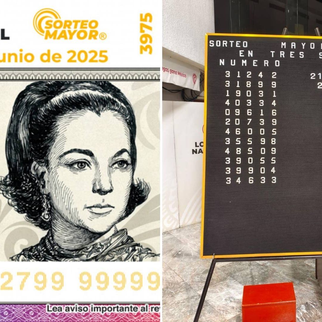 ¿Dónde Cayó Premio Mayor de Lotería Nacional 17 de Junio 2025? Mascarilla de Sorteo Mayor 3975