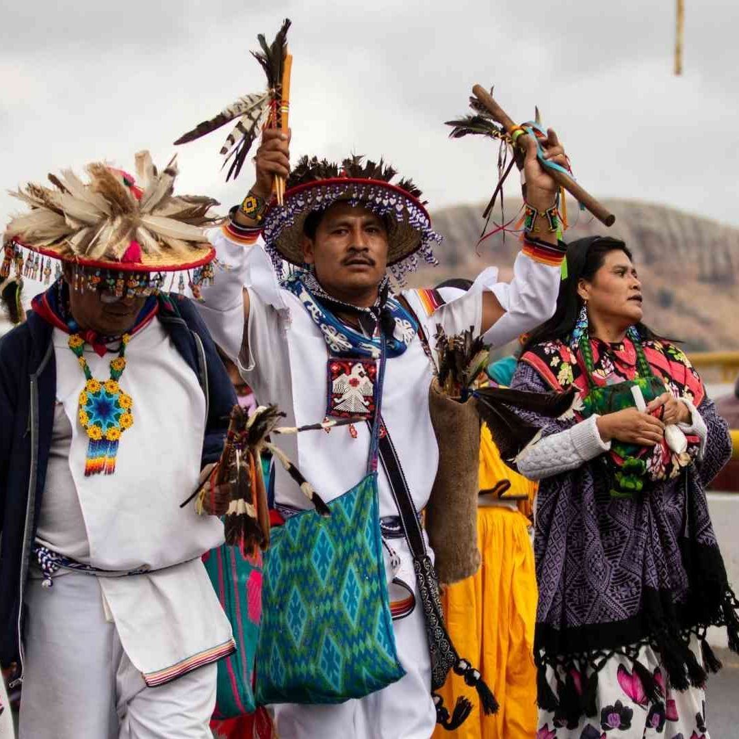 Peregrinación de la comunidad wixaritari Zacatecas