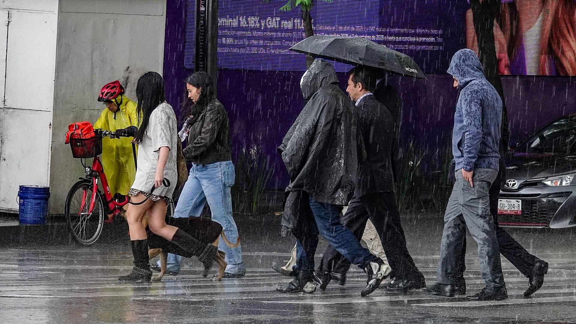 Lluvia en la Ciudad de México
