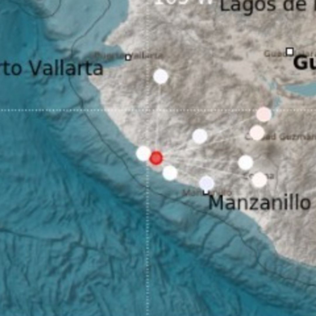 Sismo de magnitud 3.3 hoy al oeste de la comunidad de Careyes.