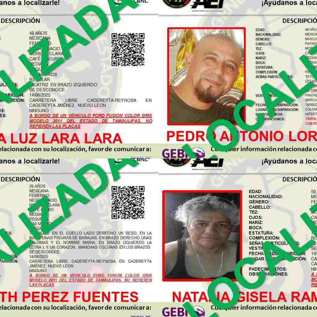 Hallan con Vida a Enfermero y Tres Mujeres Desaparecidos en Cadereyta, Nuevo León